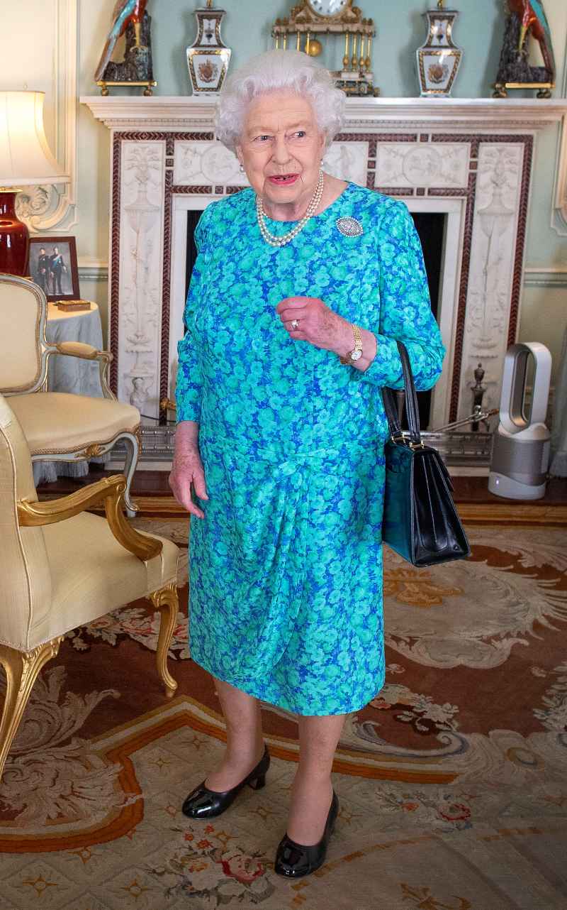 Queen Elizabeth Blue Dress July 24, 2019