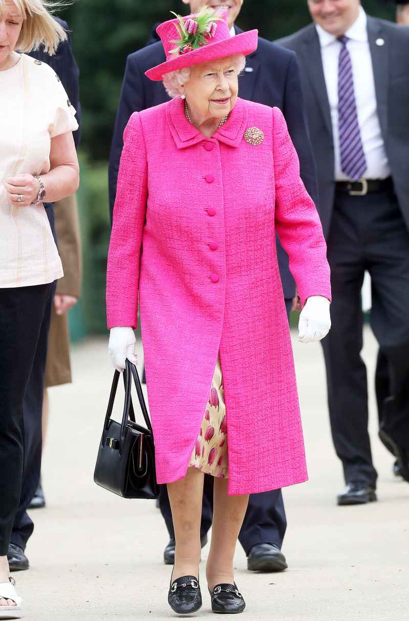 Queen Elizabeth Fuschia Dress July 9, 2019