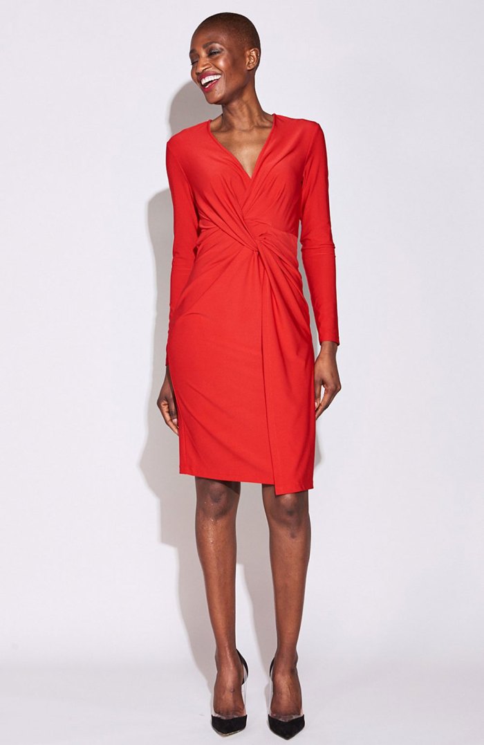 Red Twist Front Dress for Every Body Type by Serena Williams