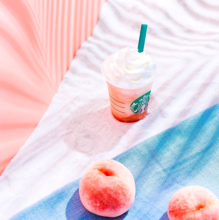 Starbucks Japan Peach on the Beach Frappuccino