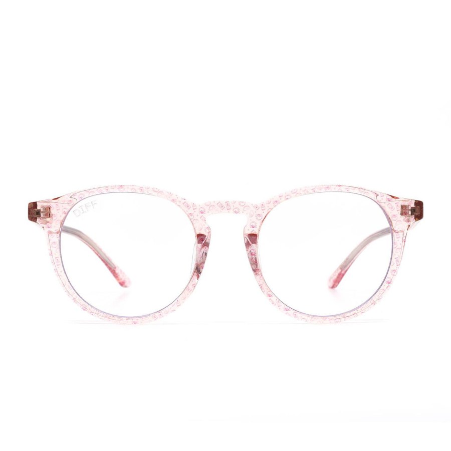 Taco Bell Sunglasses Line - Rose Crystal with Taco Bell Print + Blue Light Technology Lens