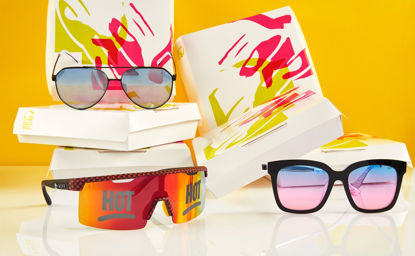 Diff Charitable Eyewear x Taco Bell Sunglasses Collab | Us Weekly