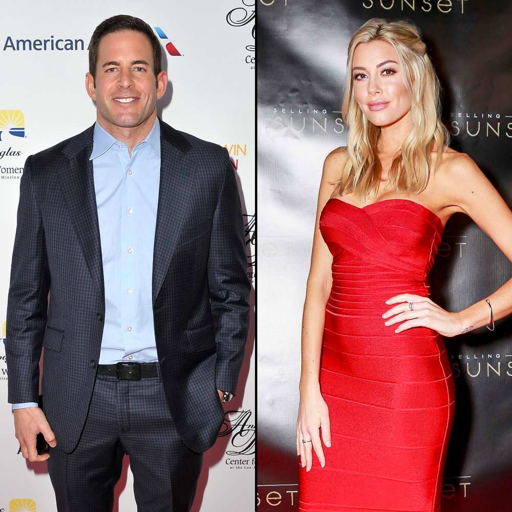 Tarek El Moussa Suit No Tie Very Into Heather Rae Young Long Tight Red Dress