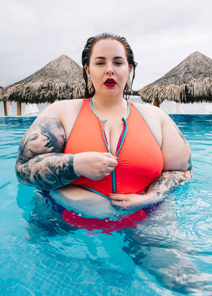 Tess Holliday Looks Amaze in Love Your Body Bathing Suit on Nylon