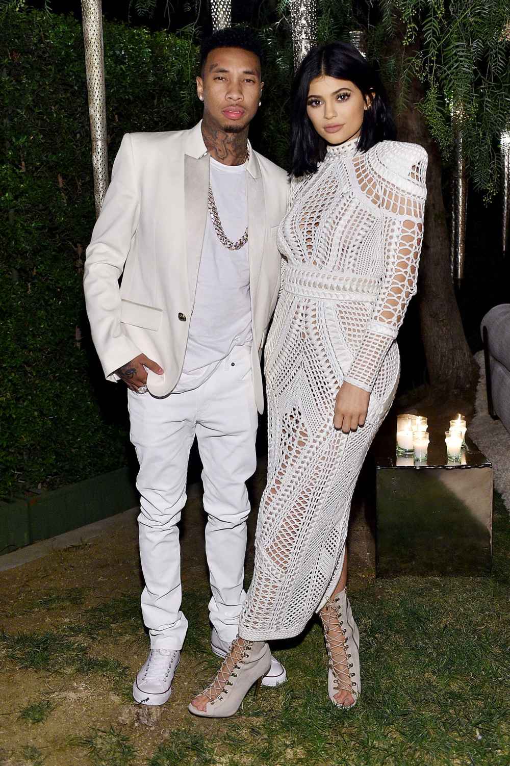 Tyga and Kylie Jenner Dressed In All White
