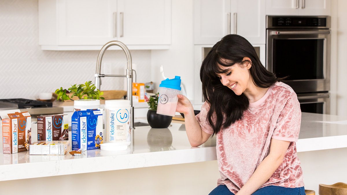Woman Drinking Shake