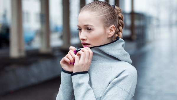 Woman in Hoodie