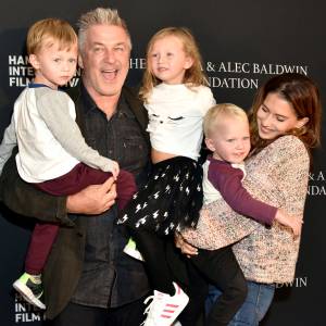 Alec Baldwin and Hilaria Baldwin with Children Rafael Carmen and Leonardo