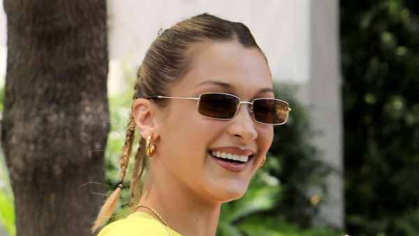 Bella Hadid All Smiles Hollywood After Split The Weeknd