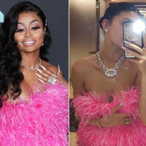 Blac Chyna Kylie Jenner Shaggy Dress VMAS 2019
