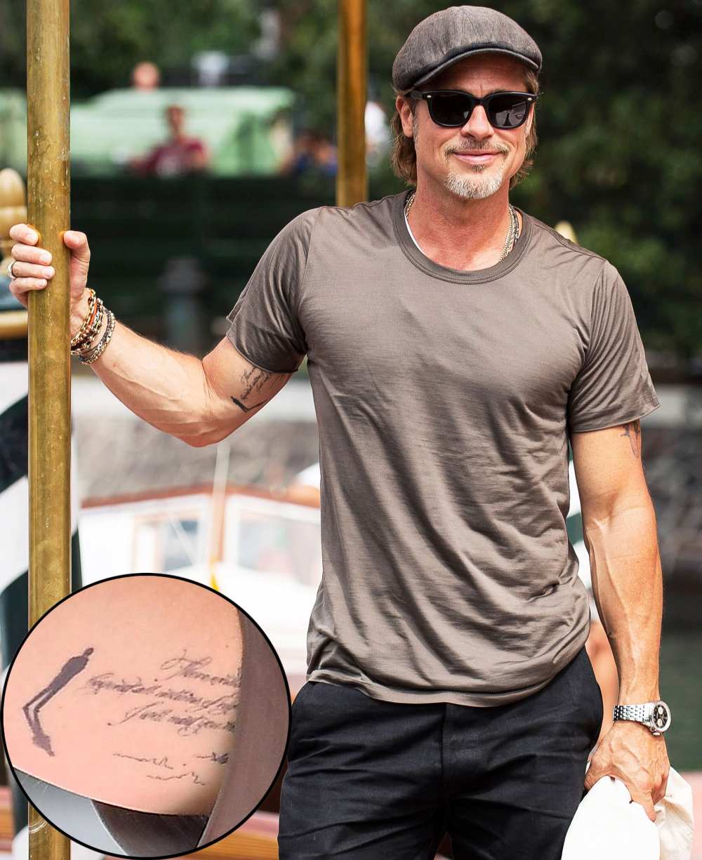 Brad Pitt New Tattoo August 28, 2019