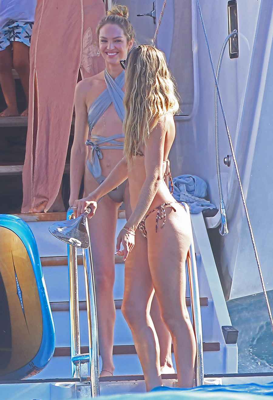 Candace Swanepoel and Doutzen Kroes Wear Bikinis in Ibiza