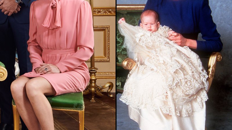 Catherine Duchess of Cambridge and Princess Diana With Prince Harry Christening