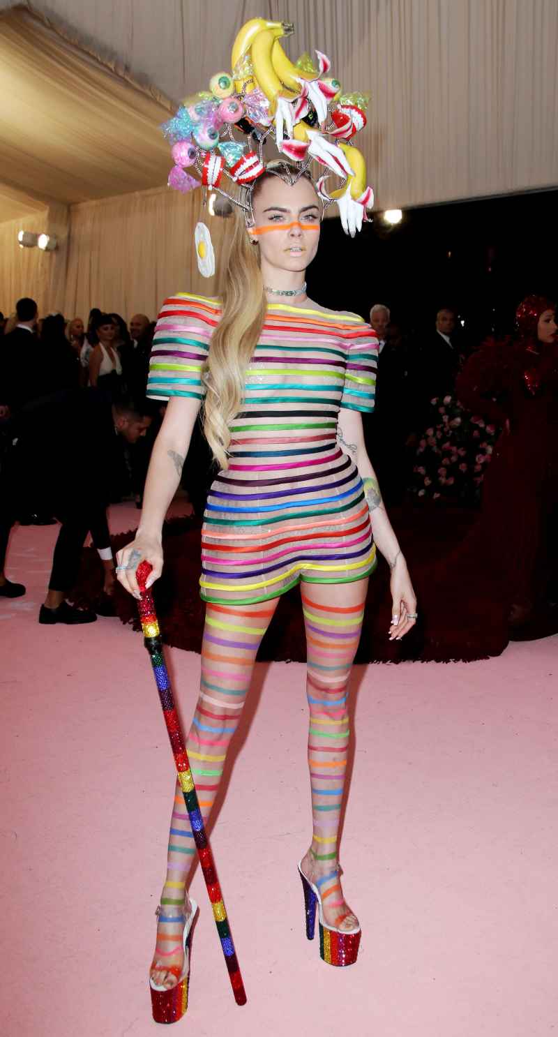Celebs Wearing Stripes - Cara Delevingne May 6, 2019