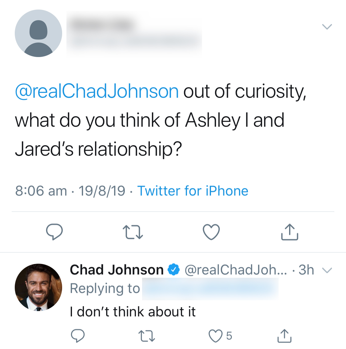 Chad johnson bachelorette twitter