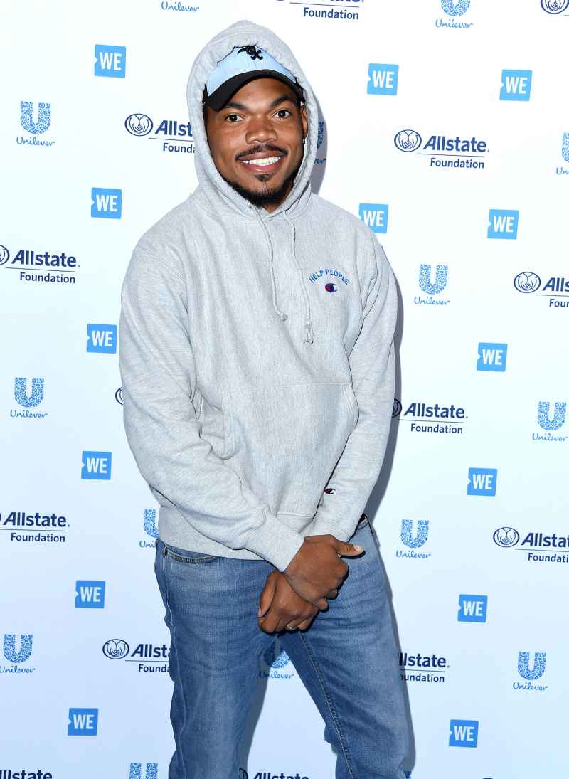 Chance The Rapper Stars Who Have Pleaded for Foods to Return Grey Hoodie Blue Jeans