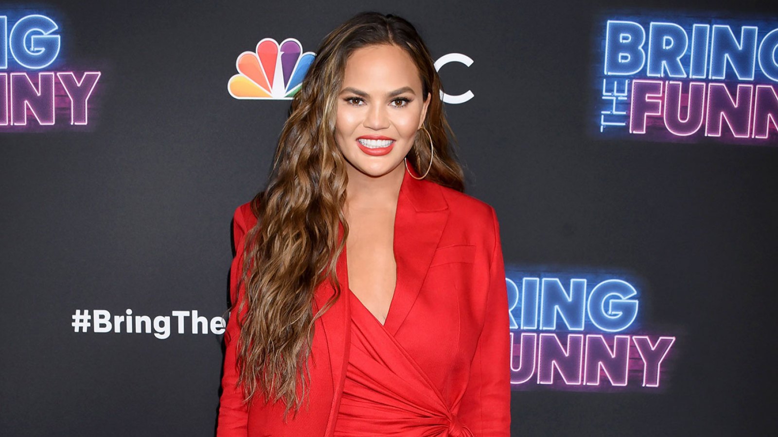 Chrissy Teigen Dressed In Red With Red Heels 25 Things You Don't Know