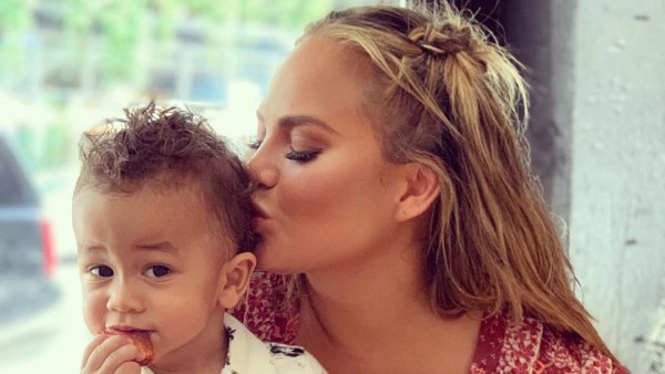 Chrissy Teigen Kisses Miles