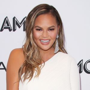 Chrissy Teigen White Dress November 12, 2018