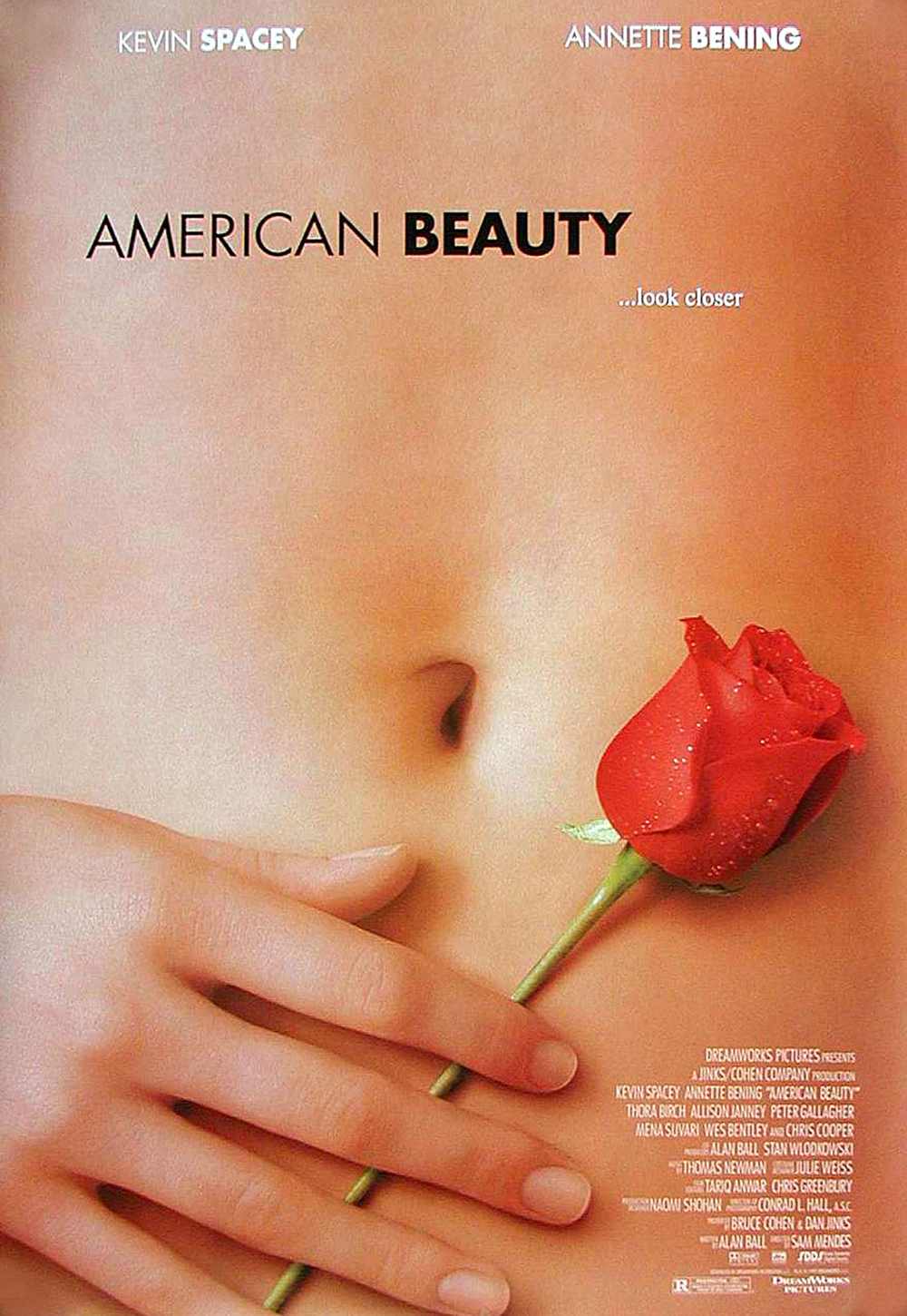 Christina Hendricks Hand on American Beauty Poster
