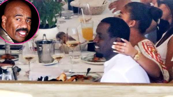 Diddy Vacations With Rumored GF Lori Harvey and Dad Steve Harvey