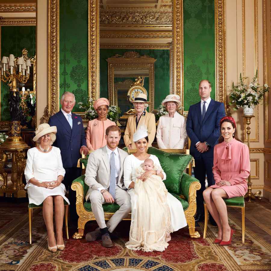 Younger Royals Honored Princess Diana Family Photo Archie Christening