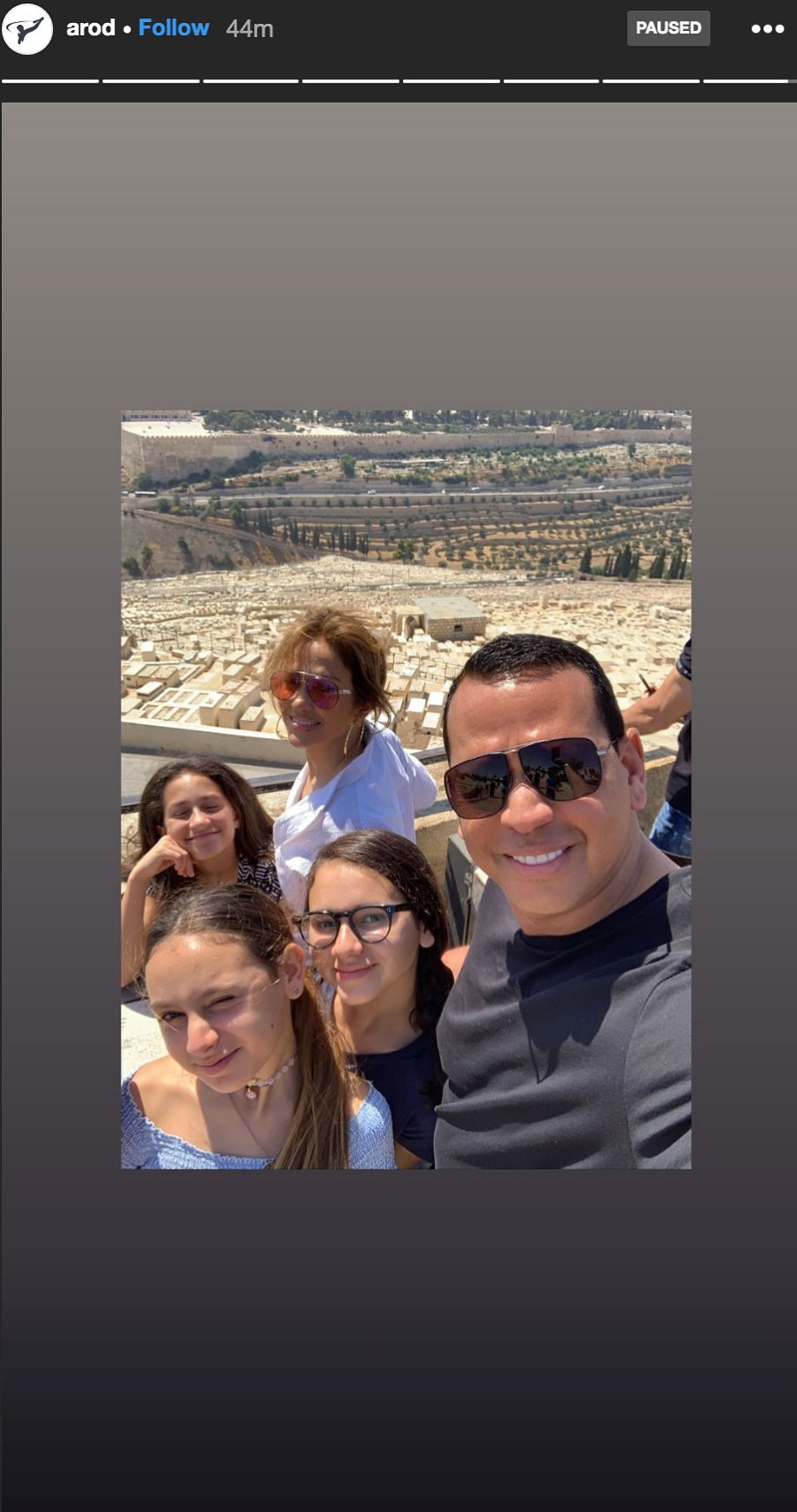 Family Togetherness Jennifer Lopez and Alex Rodriguez Family Trip to Israel