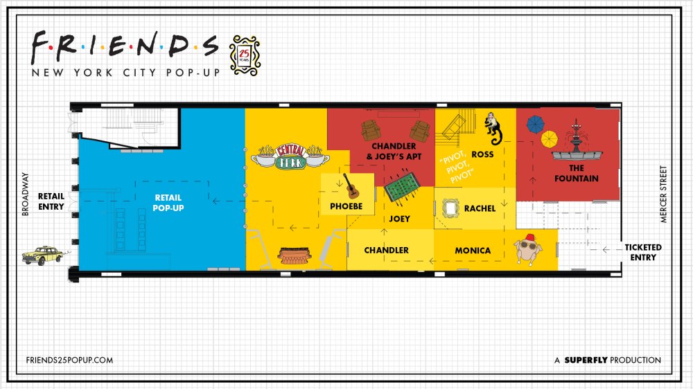 Friends NYC Pop-Up Map
