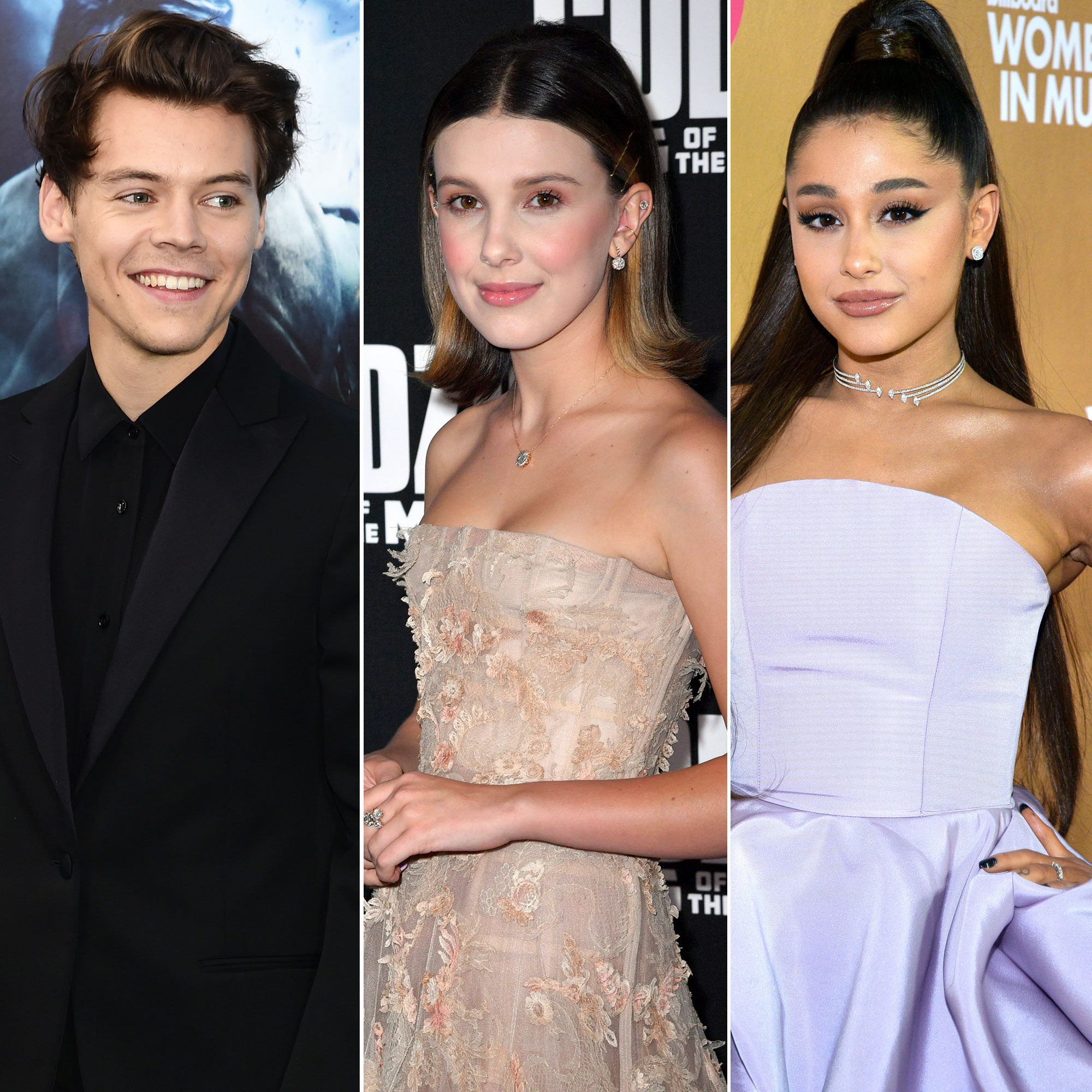 Harry Styles Millie Bobby Brown Dance At Ariana Grande Concert