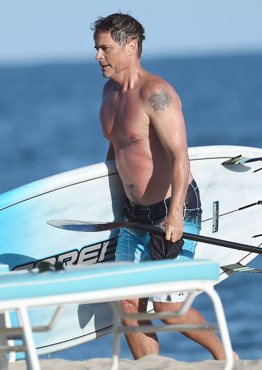 Rob Lowe Santa Barbara Beach Trip