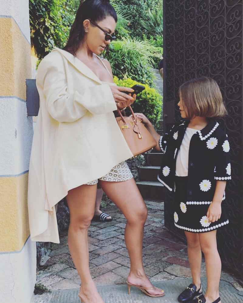 Kardashian Kids in Portofino Kourtney and Penelope