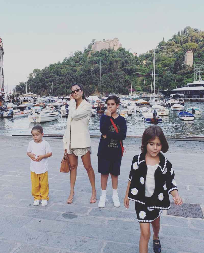 Kardashian Kids in Portofino Kourtney Reign Mason Penelope