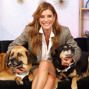 Kate Walsh With Her Dogs