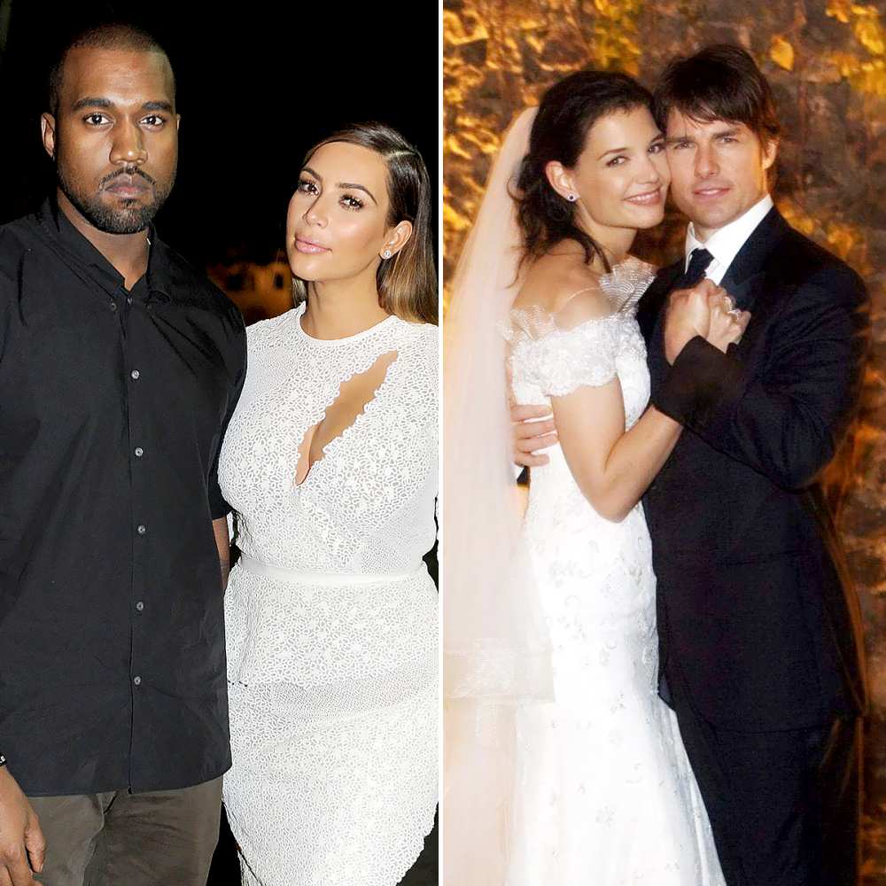 Kim-Kardashian-and-Kanye-West-and-Tom-Cruise-and-Katie-Holmes-weddings