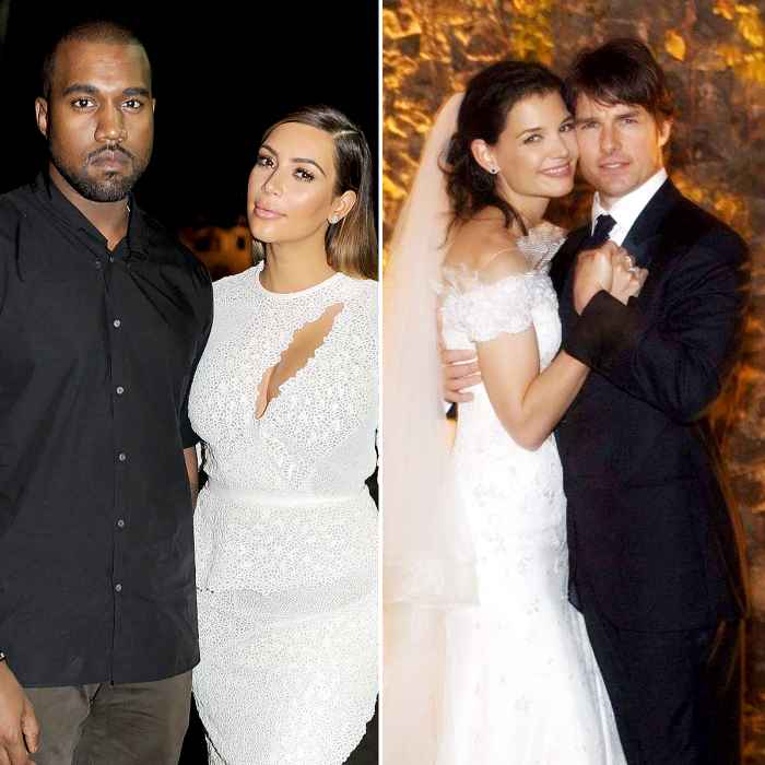 Kim-Kardashian-and-Kanye-West-and-Tom-Cruise-and-Katie-Holmes-weddings
