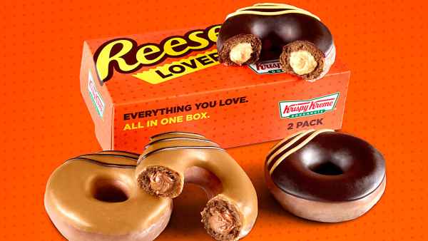 Krispy Kreme Debuts 2 New Reese Lovers Filled Doughnuts