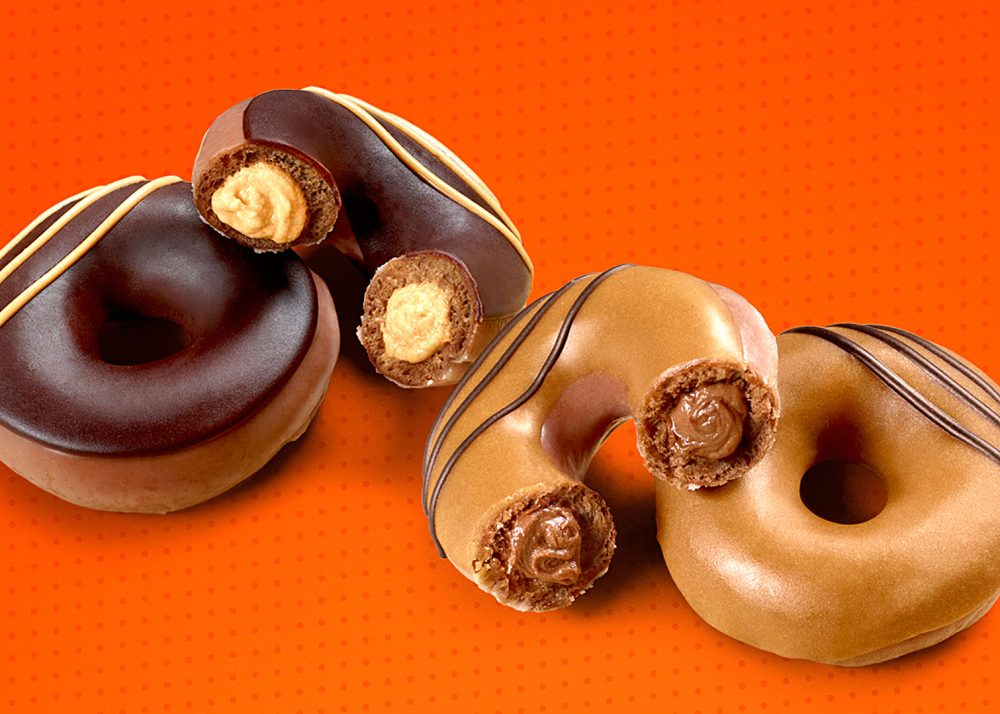 Krispy Kreme Debuts 2 New Reese Lovers Filled Doughnuts