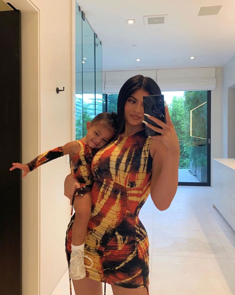 Kylie Jenner and Stormi Instagram Selfie Matching Outfit