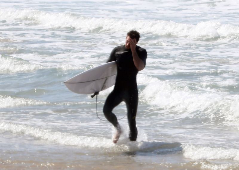 Liam Hemsworth Goes Surfing With Brother Chris After Miley Cyrus Split