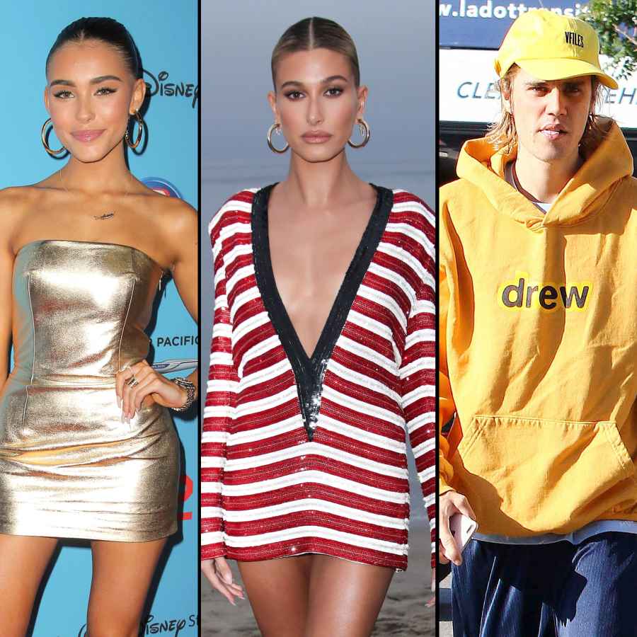 Madison Beer, Hailey Baldwin and Justin Bieber