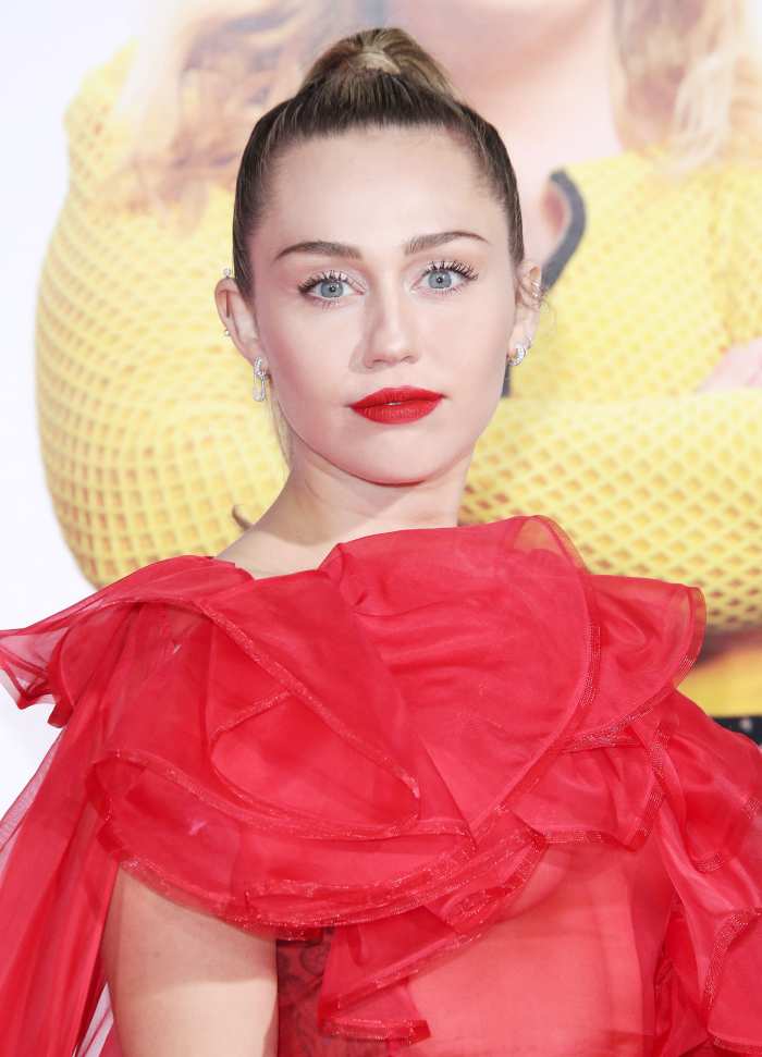 Miley Cyrus Red Dress February 11, 2019