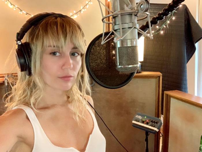 Miley Cyrus Shares Pic From Recording Studio Following Split