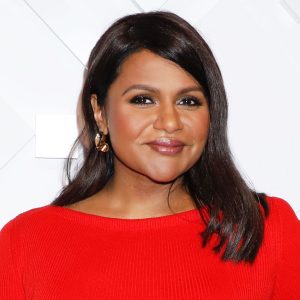 Mindy Kaling Red Dress May 1, 2019