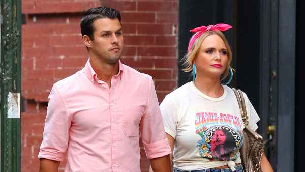Miranda Lambert and Brendan McLoughlin Go For A Walk Wearing Pink