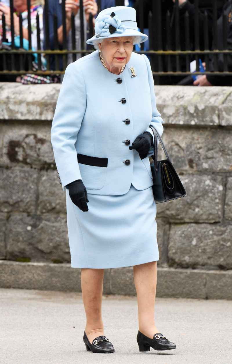 Queen Elizabeth Blue Dress August 6, 2019