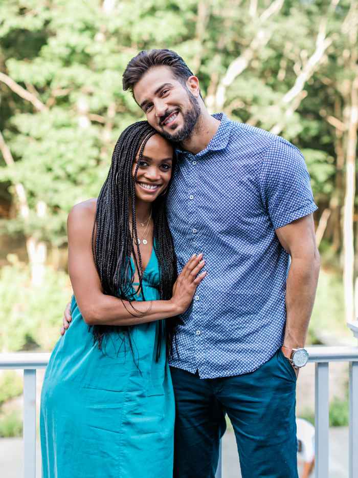Rachel Lindsay and Bryan Abasolo at The Knot Registry House