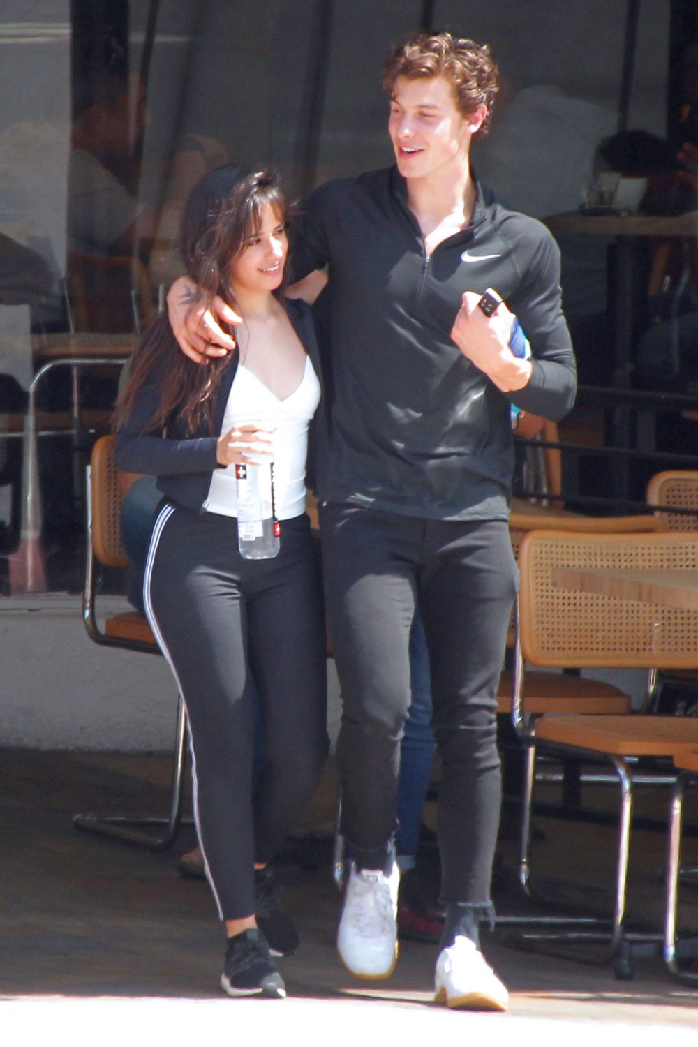 Shawn Mendes and Camila Cabello Chemistry Undeniable in Senorita Rehearsal Video Walking Arm Around Each Other