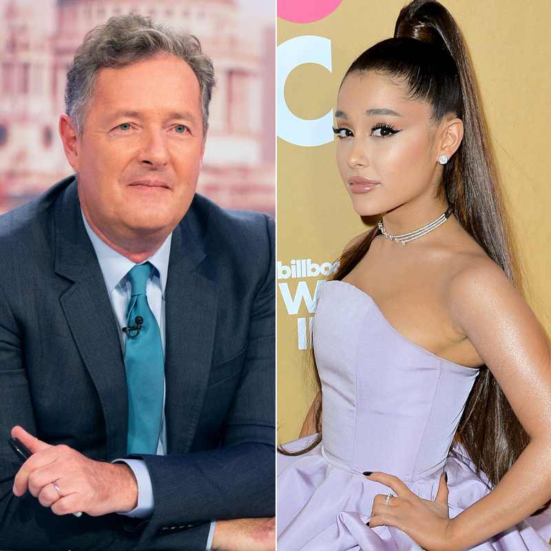 Stars Who Have Called Truces With Food Piers Morgan and Ariana Grande