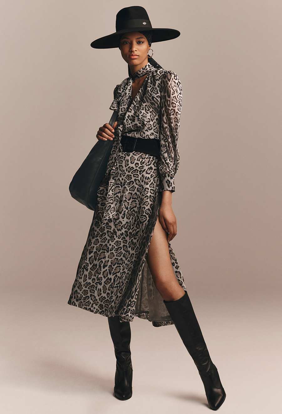 Zendaya x Tommy Hilfiger Collection - Zendaya Snow Leopard Print Dress