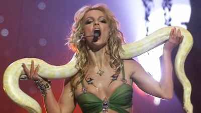 Wildest VMA Costumes - Britney Spears, 2001